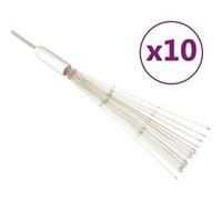 vidaXL Feux d'artifice Noël extérieur 10 pcs Multicolore 20cm 1400 LED Multicolore G