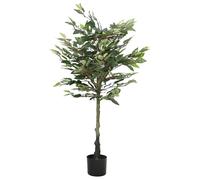 vidaXL Ficus artificiel 130 cm, 480 feuilles, vert