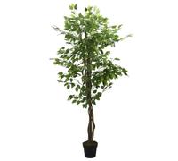 vidaXL Arbre artificiel Ficus 630 feuilles avec pot 120 cm Vert - Déco entrée/séjour/bureau