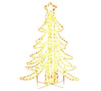 vidaXL Figure d'arbre de Noël pliable avec 360 LED Blanc chaud