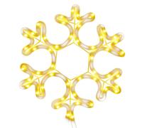 vidaXL Figure de flocon de neige de Noël avec 48 LED Blanc chaud