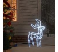 vidaXL Figure de renne de Noël pliable avec 192 LED Blanc froid