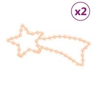 vidaXL Figures de comète de Noël 48 LED 2 pcs Blanc chaud 65x28 cm