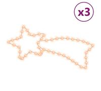 Figures de comète de Noël 48 LED 3 pcs Blanc chaud 65x28 cm