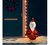 vidaXL Figurine de Père Noël à LED Tissu 90 cm Rouge G