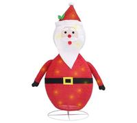vidaXL Figurine de Père Noël à LED Tissu 90 cm Rouge G