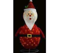 vidaXL Figurine de Père Noël à LED Tissu 120 cm G