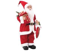 vidaXL Figurine de Père Noël Rouge 62 cm Polyester