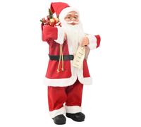 vidaXL Figurine de Père Noël Rouge 62 cm Polyester