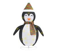 vidaXL Figurine de pingouin de Noël à LED Tissu 120 cm