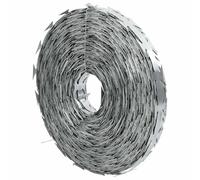 vidaXL Fil Barbelé Concertina Acier Galvanisé Clôture de Jardin Barrière