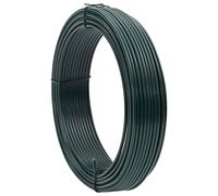 Vidaxl Fil De Clôture Vert 25 M Acier Recouvert De Pvc