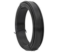 vidaXL Fil de liaison Anthracite de 33m en acier recouvert de PVC, super pratique pour le jardin et la terrasse. Il est résistant à l'eau et aux UV. C'est un rouleau de barrière de 2mm/3mm