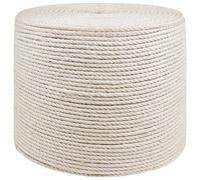 vidaXL Fil en jute 4 Blanc Jute 100% Tossa
