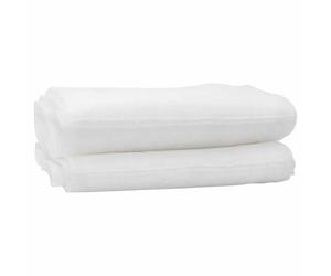 vidaXL Filet Anti-Insectes Blanc 2 x 50 m Polyéthylène