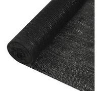 vidaXL Filet Brise-vue Filet d'Ombrage Filet d'Intimité Pare-vue de Jardin Terrasse Balcon Extérieur Perméable au Vent Noir 2x10 m PEHD 150 g/m² 149347 Noir G