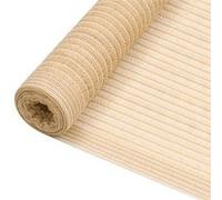 vidaXL Filet Brise-vue Moustiquaire d'Intimité Moustiquaire de Protection de Balcon Terrasse Jardin Extérieur Beige 2x25 m PEHD 75 g/m² Beige G