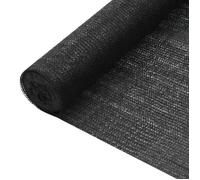 vidaXL Filet brise-vue Noir 2x25 m PEHD 75 g/m² 149330
