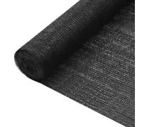 Vidaxl Filet Brise-Vue Noir 3,6x25 M Pehd 75 G/M² Noir