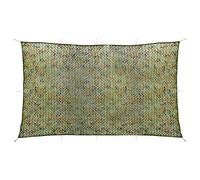 vidaXL Filet de Camouflage avec Sac de Rangement Filet de Camping Véhicule Observation des Oiseaux Chasse Fusils à Air Comprimé 2x8 m Vert