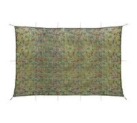 vidaXL Filet de Camouflage avec Sac de Rangement Filet de Camping Véhicule Observation des Oiseaux Chasse Fusils à Air Comprimé 4x5 m Vert