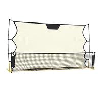 vidaXL Filet de rebond de football 183x85x120 cm polyester noir/jaune 93760