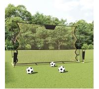 vidaXL Filet de rebond de football noir/jaune 183x85x120 cm polyester, filet, filet de sport, équipement de football 93760