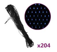 Vidaxl Filet Lumineux Bleu De Noël 3x2 M 204 Led Intérieur/Extérieur Bleu