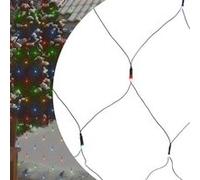 Filet Lumineux Coloré de Noël Guirlande Lumineuse Ornement de Noël Décoration de Vacances de Noël Salon 3x2 m 204 LED Intérieur/Extérieur