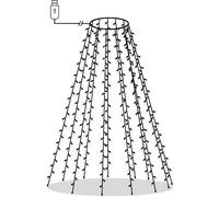 vidaXL Filet lumineux pour arbre de Noël avec 180 LED blanc froid 180 cm