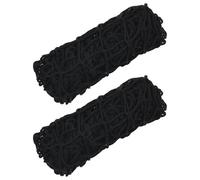 vidaXL Filets à foin 2 pcs carré noir 100x100 cm PP