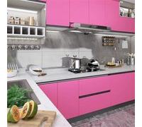 Vidaxl Film Autoadhã©Sif Pour Meubles Rose Brillant 500x90 Cm Pvc