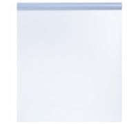 vidaXL Film de Fenêtre Statique Dépoli, Film de Miroir, Teinte de Vitre, Protection de Miroir Jardin Salon, Gris Transparent 45x2000 cm PVC