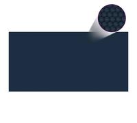 vidaXL Film solaire de piscine flottant PE 1000x500 cm Noir et bleu