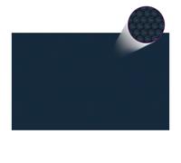 vidaXL Film solaire de piscine flottant PE 260x160 cm Noir et bleu
