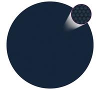 vidaXL Film solaire de piscine flottant PE 356 cm Noir et bleu