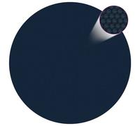 vidaXL Film solaire de piscine flottant PE 488 cm Noir et bleu