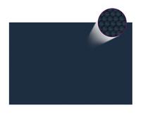 vidaXL Film solaire de piscine flottant PE 600x400 cm Noir et bleu