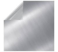 vidaXL Film solaire de piscine PE rectangulaire flottant 6x4 m Argenté