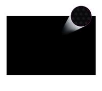 vidaXL Bâche Solaire à Bulles Flottant pour Piscine 6x4m Noir Rectangulaire
