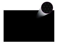 vidaXL Film solaire de piscine PE rectangulaire flottant 8x5 m Noir