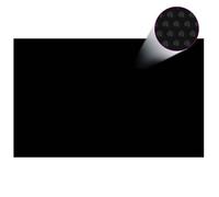 vidaXL Film solaire de piscine PE rectangulaire flottant 8x5 m Noir