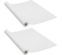 2x Films Autoadhésifs pour Portes Film Autocollant pour Meuble Mobilier Résistant à l'Humidité Opaque Bois Blanc 210x90 cm PVC 146111