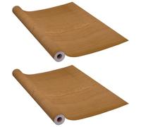 vidaXL Films autoadhésifs pour portes 2 pcs Chêne clair 210x90 cm PVC