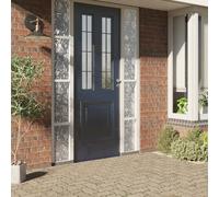 vidaXL Films pour fenêtre 4 pcs dépoli motif de fleurs PVC