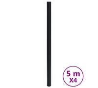 vidaXL Films pour meubles Autoadhésifs Noir Mat 90x500 cm PVC