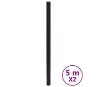vidaXL Films pour meubles Autoadhésifs Noir Mat 90x500 cm PVC