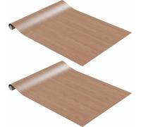 vidaXL Films pour meubles autocollants 2 pcs. Chêne clair 500x90 cm PVC