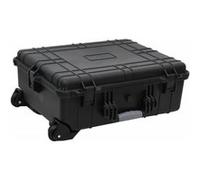 vidaXL Valise de vol à roulettes – Coque rigide, 4 roulettes, Imperméable – Noir