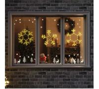 vidaXL Flocon de Noël avec 252 LED Blanc chaud 45 x 38 cm PVC, Éclairage salon, déco de Noël moderne 42018955